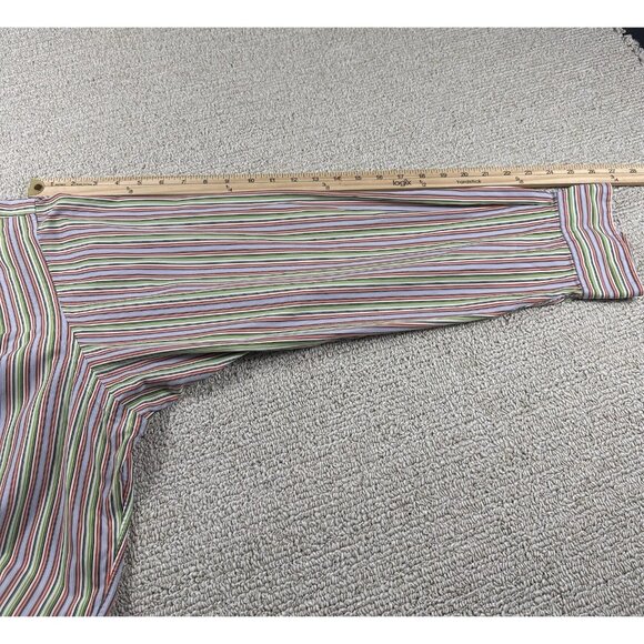 Polo Lauren Ralph Regent Striped Button Shirt Multicolor Men’s Size 18 / XXL - Picture 5 of 5